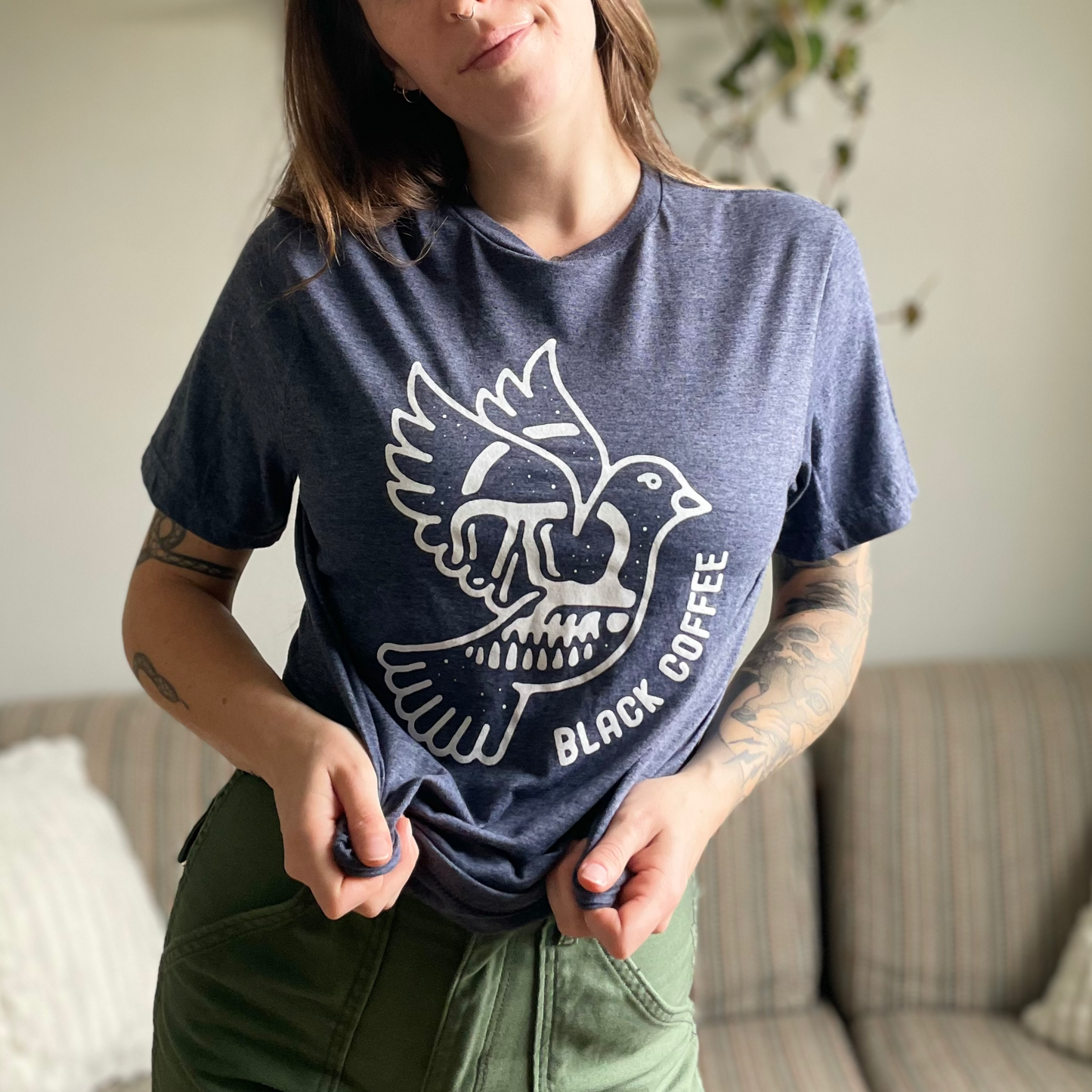 Black Coffee Deathlessness Tee Model