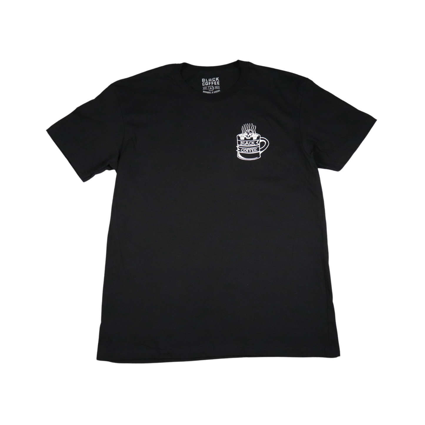 MONDAY TEE - WHITE ON BLACK