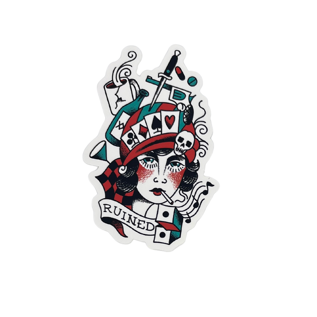 4-PACK TRADITIONAL TATTOO STICKERS