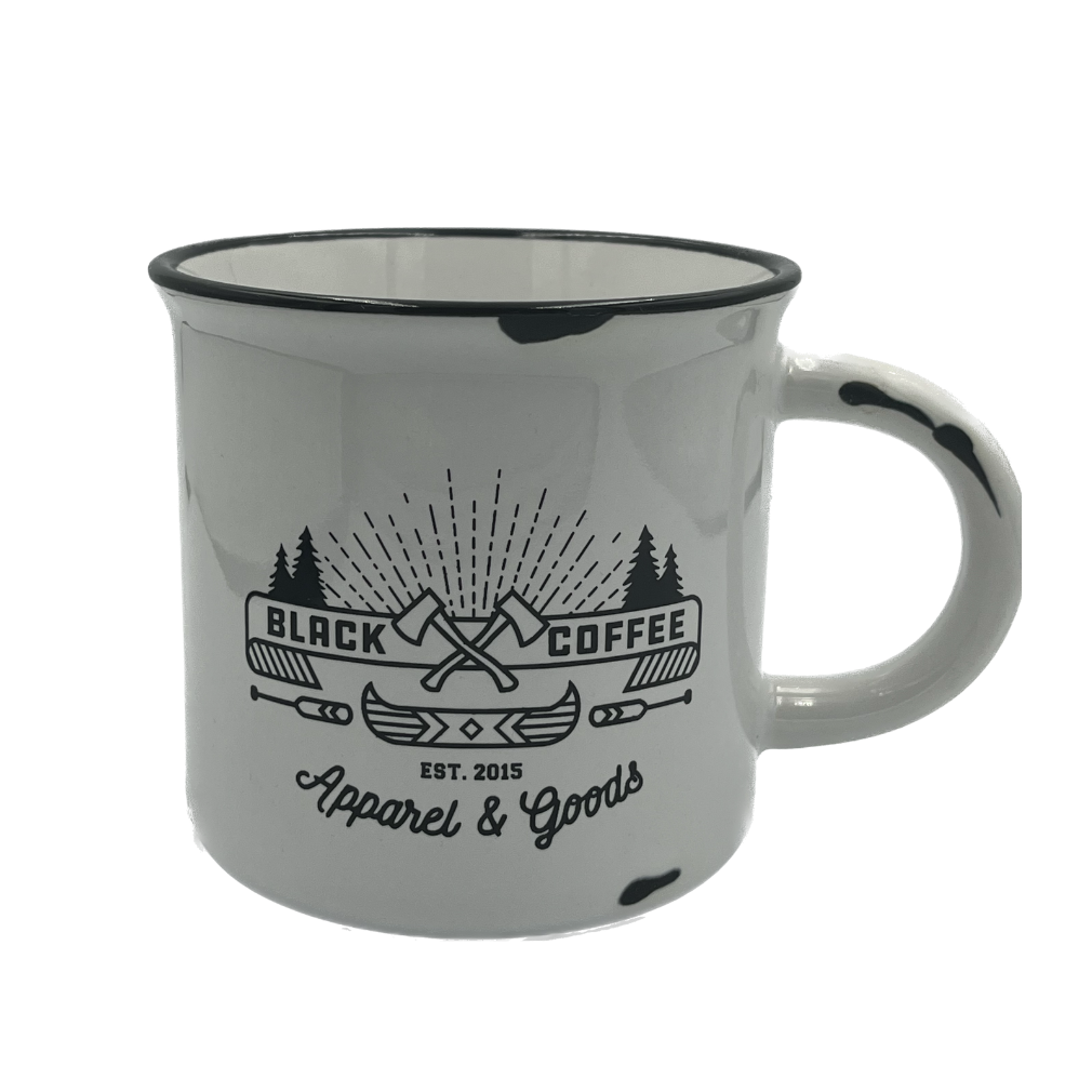 CERAMIC CANOE & AXE MUG 14oz
