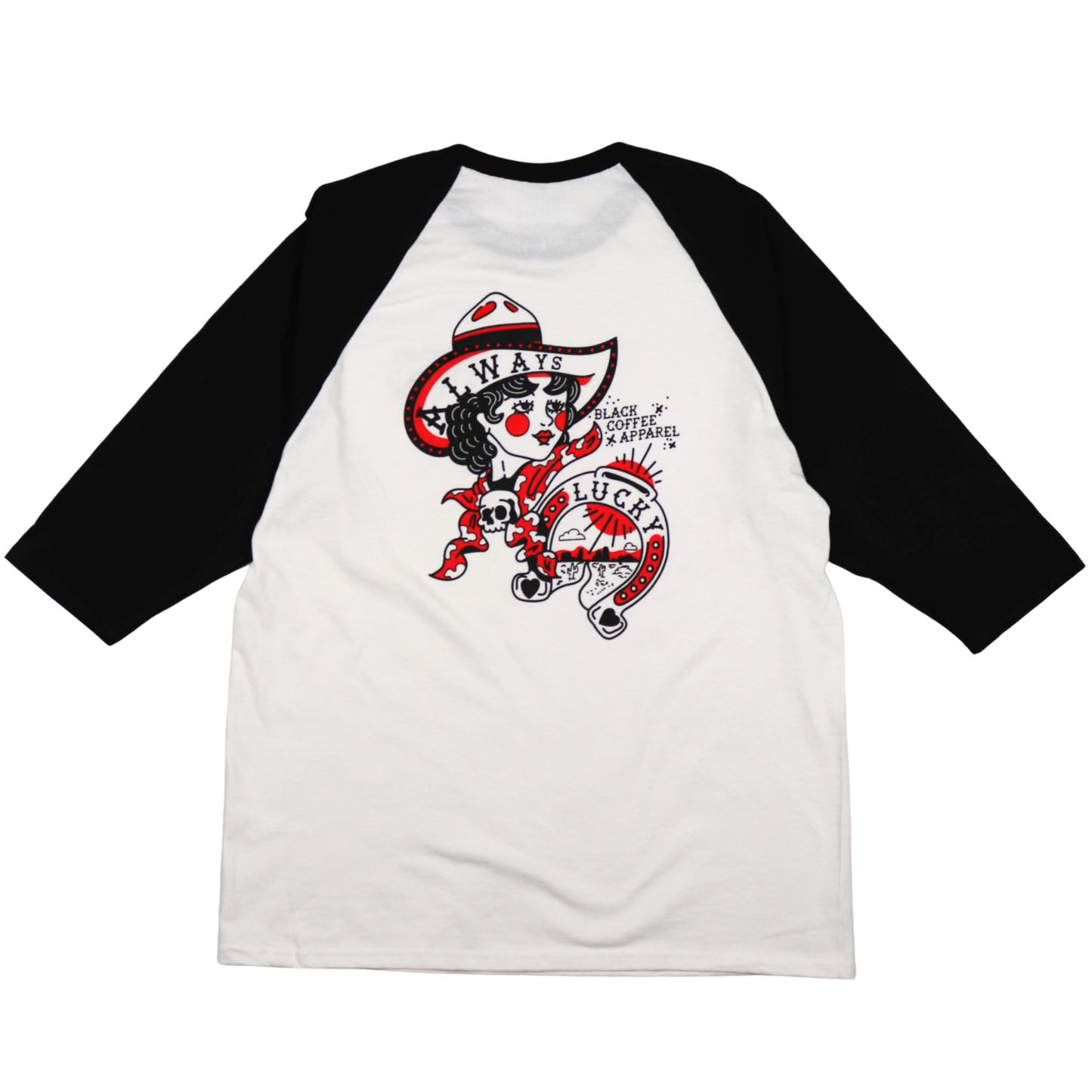 Black Coffee Apparel unisex raglan shirt