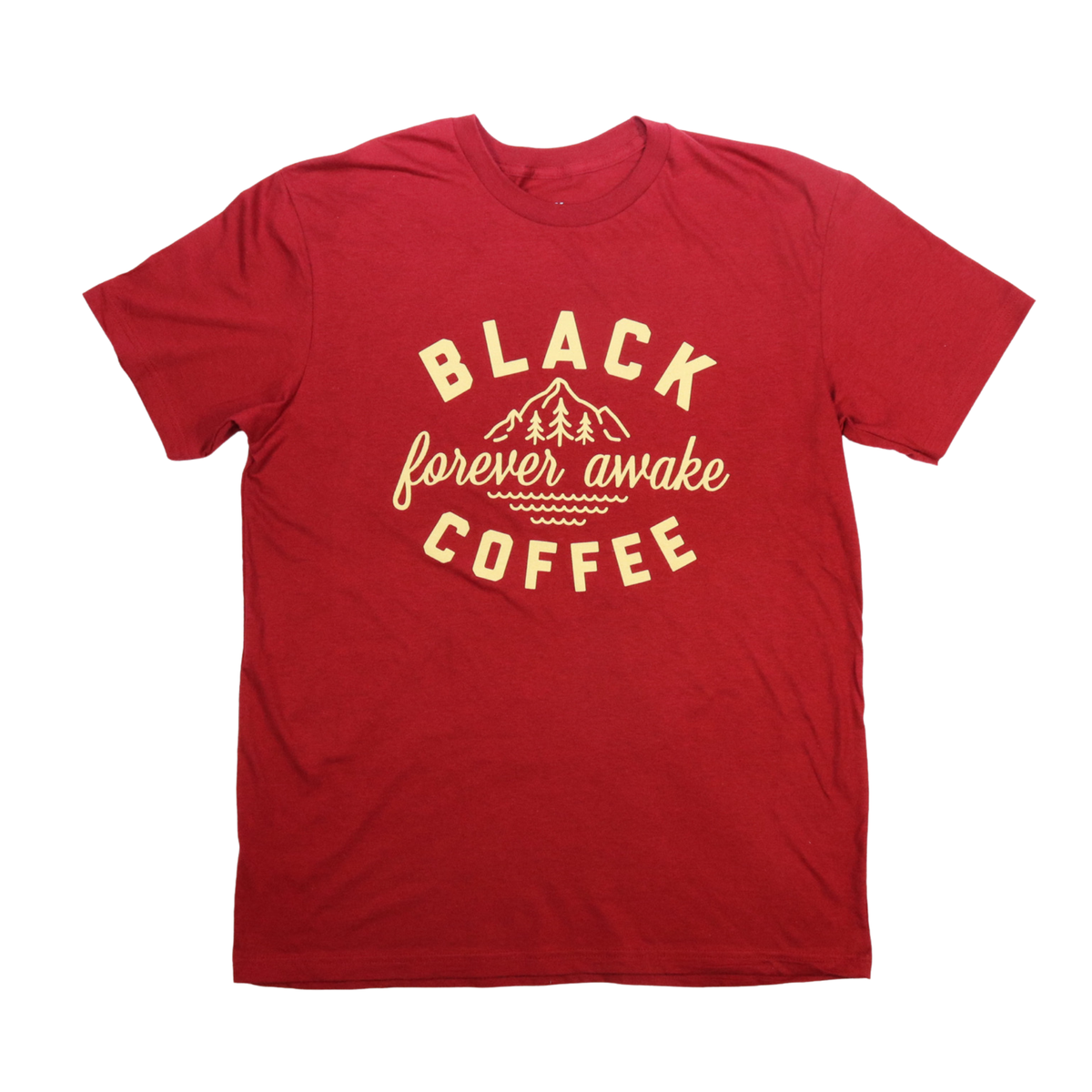 FOREVER AWAKE MOUNTAIN TEE - CRIMSON
