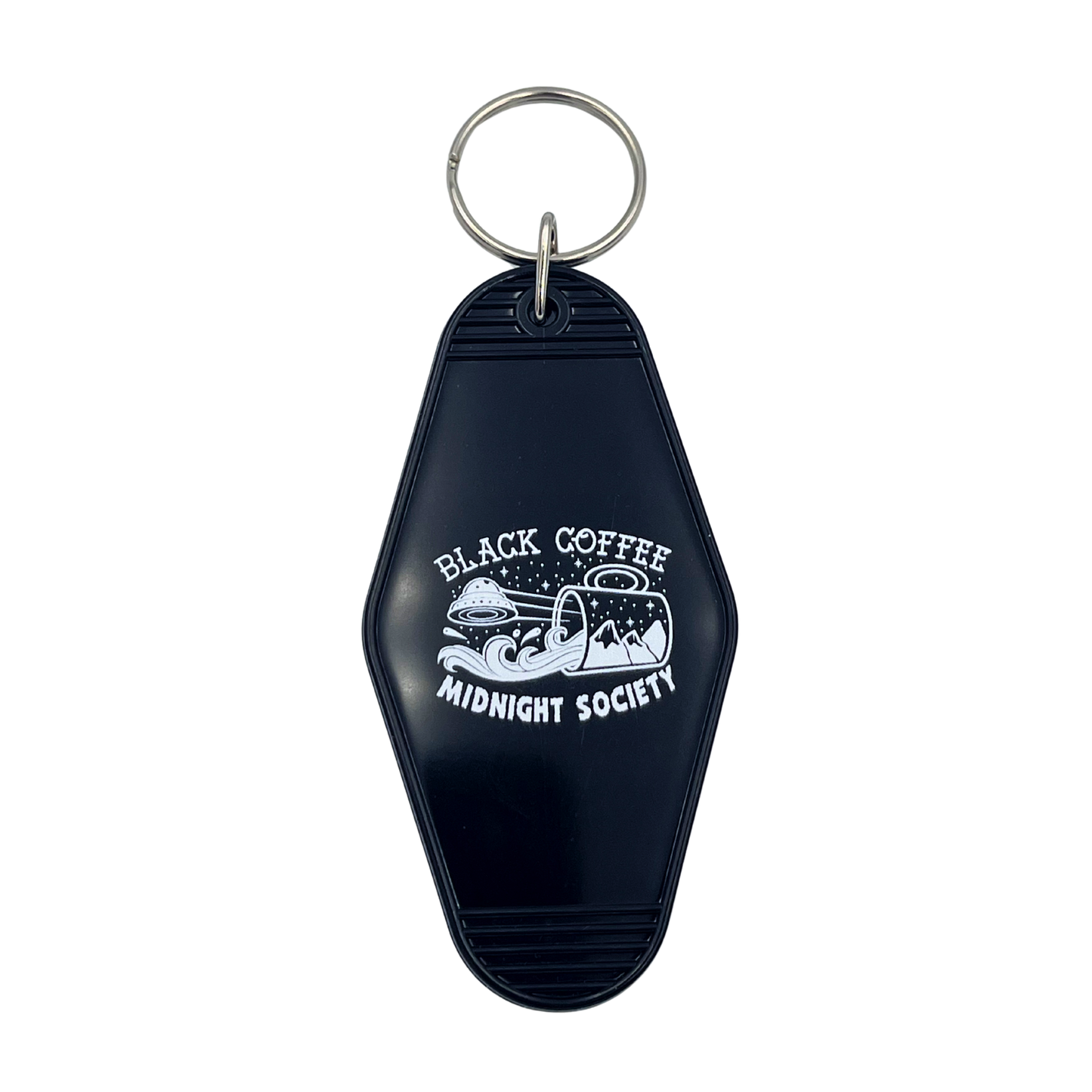 MIDNIGHT SOCIETY MOTEL KEYCHAIN - BLACK