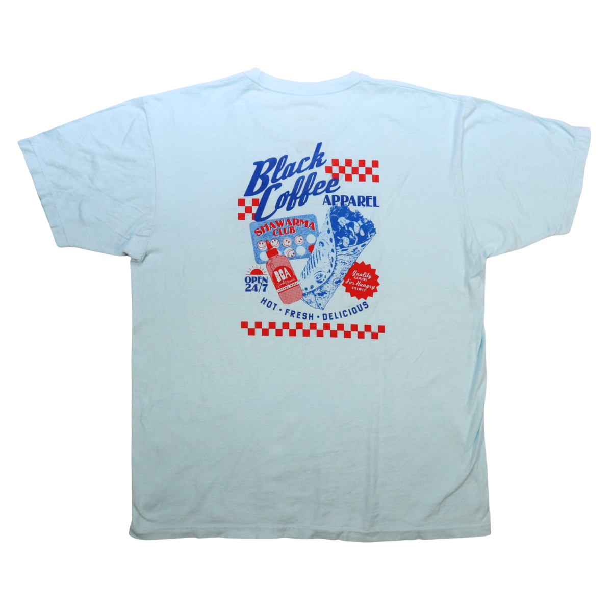 SHAWARMA TEE - POWDER BLUE